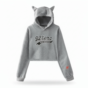 New Heights 92% ers Crop Top Hoodie