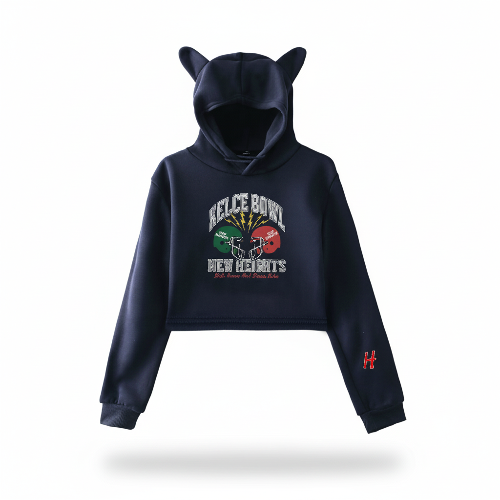 New Heights KELCE BOWL – Crop Top Hoodie