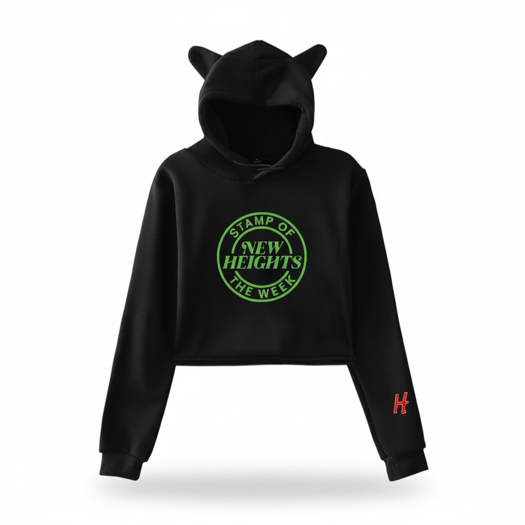 New Heights STAMP OF THE WEEK – Crop Top Hoodie