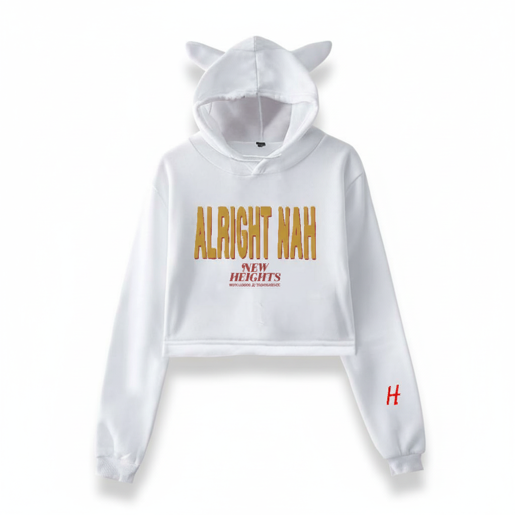 New Heights ALRIGHT NAH – Crop Top Hoodie - Image 3