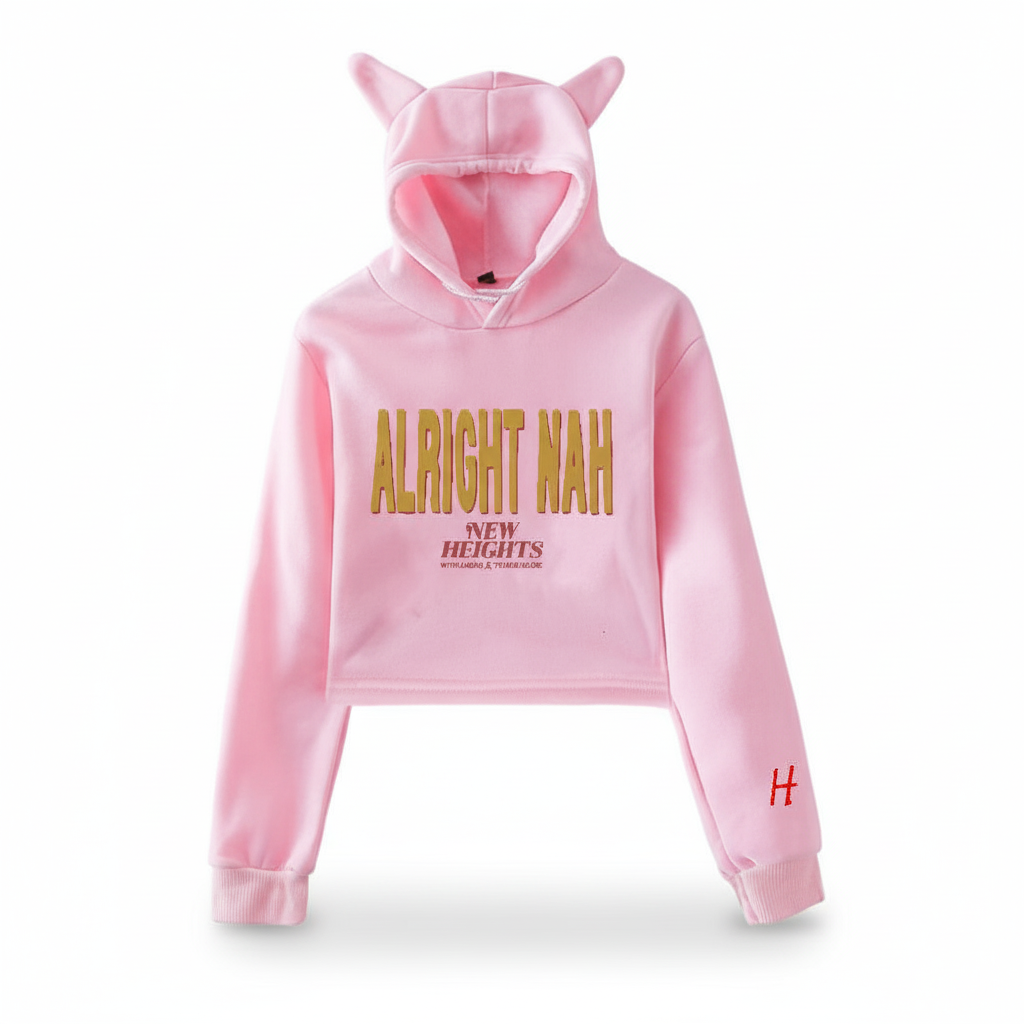 New Heights ALRIGHT NAH – Crop Top Hoodie
