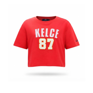 Women's Pro Standard Travis Kelce Red Kansas City Chiefs T-Shirt