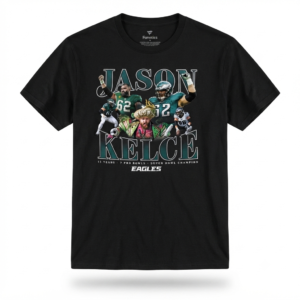 Jason Kelce Philadelphia Eagles Black T Shirt