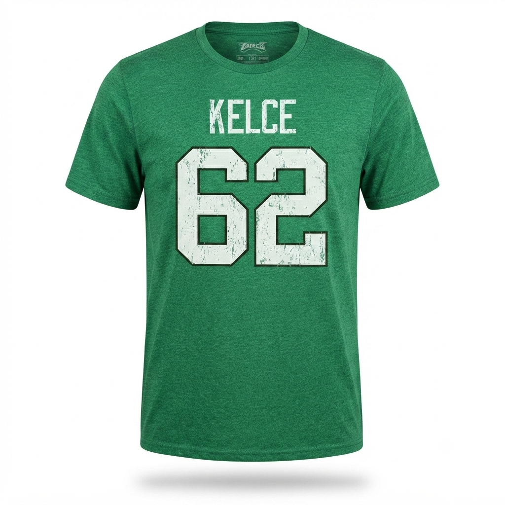 Jason Kelce Philadelphia Eagles Kelly Green T-Shirt