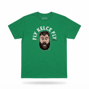 Jason Kelce Philadelphia Kelly Green Fly Kelce Fly T-Shirt