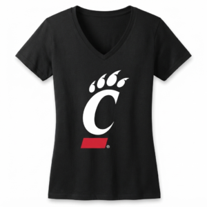 Womens Cincinnati Bearcats Icon Officially Licensed V-Neck T-Shirt