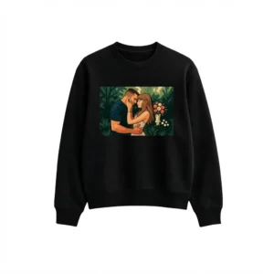 Travis and Taylor Black Sweatshirt