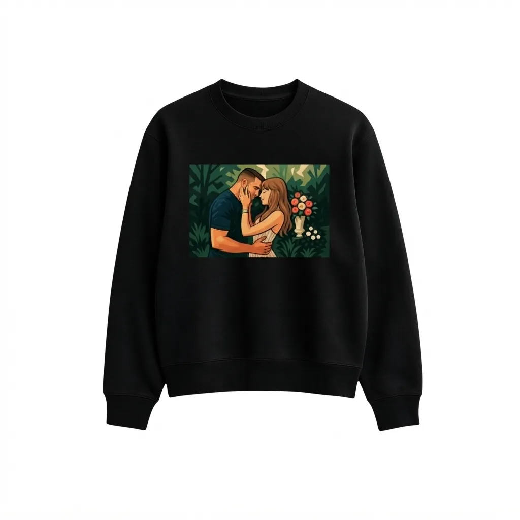 Travis and Taylor Black Sweatshirt