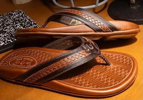 OluKai Mea Ola Nu'u Men's Sandals, New Heights Jason & Travis Kelce Collab